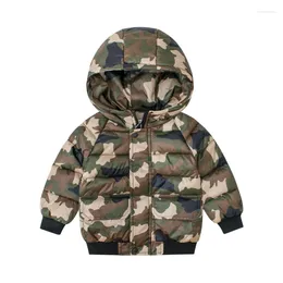 Down Coat 2 4 6 Years Baby Boys Coats Winter Autumn Kids Cotton Jacket Warm Childrens' Parka For Girl Camouflage Clothing