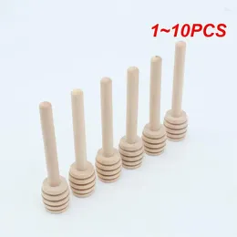 Spoons 1-10PCS Multifunctional Wooden Coffee Stick Actual Honey Stirrer Convenient High Quality Handle Jar Spoon