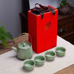 Teaware Sets Geyao Ruyao Gift Box Tea Set Pot Cup Chinese Cups And Saucer