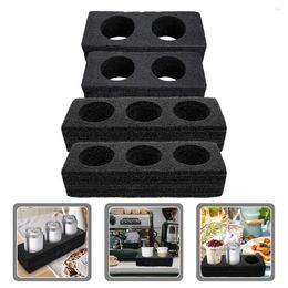 Take Out Containers 4 Pcs Cup Holder Milk Tea Drink Pearl Cotton Commercial Cola Coffee 4pcs Cups Go Carrier Reusable