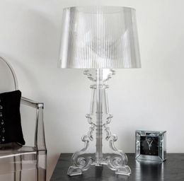 French Acrylic Table Lamp 20quot High Accent Table Light LED Crystal Bedroom Nightstand Lamp Living Room US EU Plug E274911134
