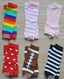 9inch INS Baby Newborn Size Leg Warmer Boys Girls Infant Holloween Christmas Heart Football Pink Rainbow Stripe Leggings warmers9489990