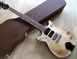 Custom Malcolm Young THE BEAST Double Jet Relic Natural Electric Guitar Wraparound Bridge Grover Tuners Bishop Pickguard2842400