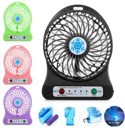 Mini Portable Fan Usb Rechargeable Fan Air Cooler Mini Desk Third Wind Usb Fan 18650 Battery Included Cooling Fans7162794