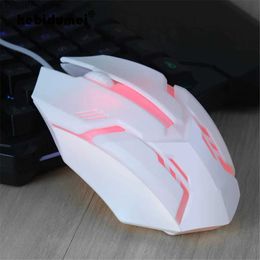 Mice kebidumei S1 USB Wired Gaming Mouse Optical Mice For Laptop Mice PC 7 Colours LED Backlit Ergonomic Gamer Mouse Y240407