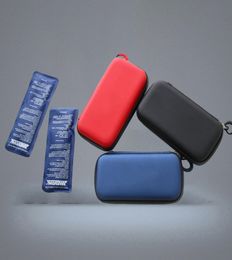 Portable Cooler Bag Diabetic Organizer Medical Travel Case Cooler Pack 2 Ice Pack EVA Material Box Bag6107302
