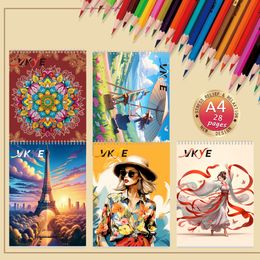 5 PCs Vkye Coloring Book 