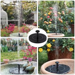 Garden Decorations Fountain Light Water Pump Solar Powered Bird Bath With Led Easy Installation Auto For