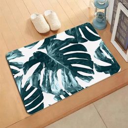 Carpets Leaf Feather Geometry Pattern Carpet Entrance Doormat Non-slip Living Room Kitchen Bedroom Decor Rug Floor Mats Home