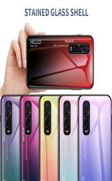 Ultra Slim Gradient Color Smooth Tempered Glass Case For Oppo Find X2 Pro Realme 6 Pro A9 Reno 2 Z Realme 58089261