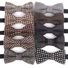 Bow Ties Woolen Tie Winter For Men Women Knot Adult Men's Wool Cravats Party Groom Bowties Gifts