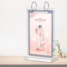 Frame A4 Doublesided Transparent Flip Holder Acrylic Table Sign Menu Paper Frame Desk Display Card Stand Racks