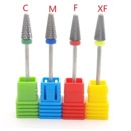 Bits EasyNail~4 Levels Tungsten Carbide Nail Drill Bit Accessory For Electric Manicure Machine Pro Nail Art Salon Tool Remove Gel