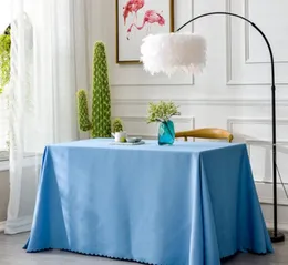 Table Cloth El Banquet Wedding Custom Square Tablecloth Solid Color Dining Cover