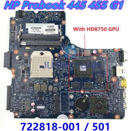 Motherboard 722824001 722818001 Mainboard for HP Probook 440 G1 445 450 455 G1 Laptop Motherboard 122401 HD 8750M GPU 100% Fully Tested