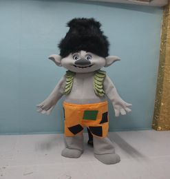 New Mascot Costume Trolls Branch Mascot Parade Quality Clowns Birthdays Troll party fancy Dresss9798314