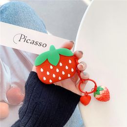 For AirPods Pro Case Cute Strawberry Protective Silicone Case For Apple AirPods Pro Earphone Charging Box Cover3312926