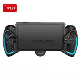 Game Controllers Joysticks Ipega RGB Game Controller 6-axis Vibration USB Console for Switch NS Joystick Q240407