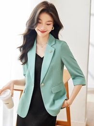 Women's Suits Spring Summer Elegant OL Styles Blazers Jackets Coat Formal Office Work Wear For Women Professional Career Interview Outwear