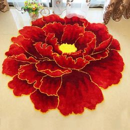 Carpets 3D Creative Flower Carpet Outdoor Door Mat Bedroom Living Room Table Lamp Kitchen Bathroom Non-slip