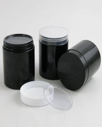 20 x Empty 250G Black PET Jars with Black White Plastic Screw Plastic Lids 250ml 833OZ Cream Container With PE Pad 2010132372384
