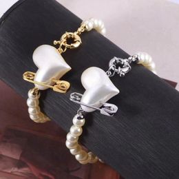 Bangle Simple Gentle Temperament Love Pearl Necklace Bracelet