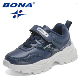 Casual Shoes BONA 2024 Designers Trendy Sneakers Breathable Mesh Girls Running Lightweight Walking Boys Jogging