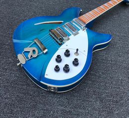 6string Ricken 360 electric guitar Blue Burst body rosewood fretboard guitar1825667