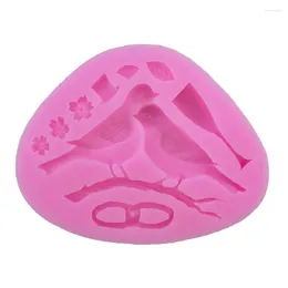 Baking Moulds Love Bird Shape Silicone Mold For Fondant Cake Bakware Tools Soap Sugar Tool E300