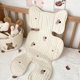 Pillow Baby Kid Stroller Liner Mat Breathable Soft Cotton Born Pram Seat Pad Ins Dining Accessories