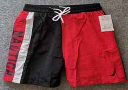 USA Fashion Men Casual Polo Shorts nautica Sailing Cotton Boys Beach Short Pants Swimwear Board Trunks Red Black Size L4XL7650167