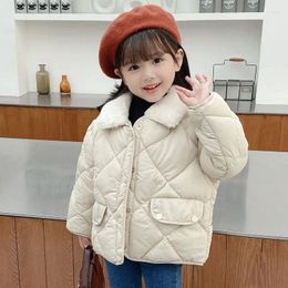 Jackets 2024 Autumn Winter Baby Girls Coat Thick Warm Children's Parkas Coats Outerwear Korean Style Kids Clothes Jacket