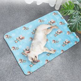 Gel Cooling Dog Mat Pet Ice Mat for Small and Medium Dogs and Cats Waterproof Dog Bed Breathable Puppy Mat Cushion Pet Supplies 240403
