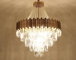 Pendant Lamp Duplex Building Luxury Crystal Chandelier Indoor Lighting Adjustable Height Modern Living Room el lobby Staircase 9075052