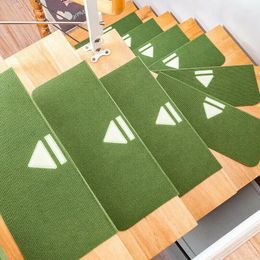 Carpets Embroidery 4pcs/set Floor Rug Carpet For Stairway Anti-slip Stair Mats Self-adhesive Step Foot Pad Entrance Mat