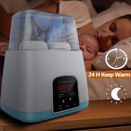 Baby Feeding Bottle Warmer Sterilisers with Timer Accurate Temperature Control Food Milk Warmers with Defrost Baby Accessories 240401