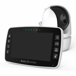 Monitors 4.3Inch IPS Screen Wireless PTZ Intercom Baby Monitor Security Camera Long Distance Camera EU Plug
