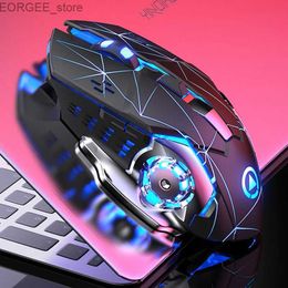 Mice Wireless Mouse A4 Charging Game E-Sports Mouse Durable Silent Button Automatic Sleep No Operation Mini PC Y240407