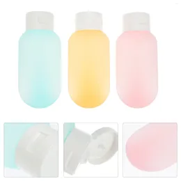 Storage Bottles 3 Pcs Bottled Travel Lotion Container Silicone Containers Refillable Shampoo Toiletries Outdoor Filling