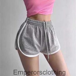 Large size chubby mm sports shorts for womens summer outerwear new Korean style high waisted loose fitting casual home wide leg hot pants trend