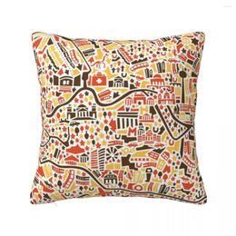 Pillow Berlin City Map Throw Christmas Decorations 2024 Pillowcase