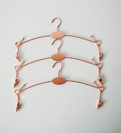 2 styles Metal Lingerie Hanger With Clip Bra Hanger and Underwear Briefs Underpant Display Hangers2108904