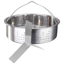 Double Boilers 1 Set Stainless Steel Steamer Basket With Lid Pressure Cooker Accessories