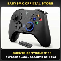 Game Controllers Joysticks EasySMX 9110 wireless gaming board 2.4G PC controller joystick suitable for Windows PC Android smart TV with 4 custom buttons Q240407