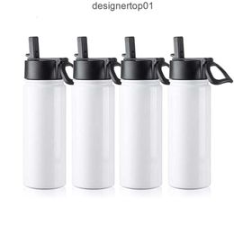 Stanleiness 32OZ Sublimation Blank Mugs Tumbler White Vacuum Flask Stainless Steel Sports Wide Mouth Water Bottle with Straw and Portable Handle LK9A