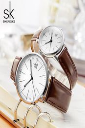 Shengke Couple Watch Men Women Watches Simple Quartz Reloj High Quality Relogio Masculino Business Clock Unisex Lover Watch Saat9018853