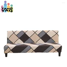 Chair Covers Folding Sofa Bed Cover Without Armrest Stretch Double Seat Futon Slipcover For Living Room Geometric Home Deco