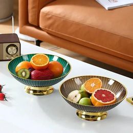 Plates 1pc Party Fruit Plate Home Living Room Tea Table Candy Light Luxury Style High Beauty Storage Accessories