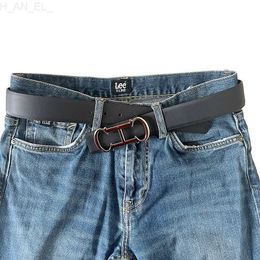 Belts Double sided luxury mens belt famous brand belt CH buckle leather belt mens office casual jeansC240407