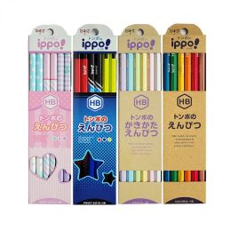 Sets 12 Sticks of Wooden Pencils 2B/HB Students Writing And Painting Sketches Special Nontoxic Hexagonal Rod Pen School Stationery